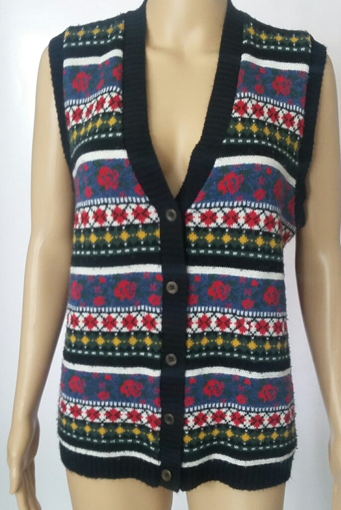Vintage Cricket lane knitted sweater vest